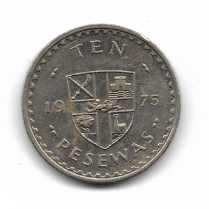 Ghana 10 Pesewas 1975 KM16 SC