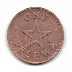 Ghana 1 Pesewa 1975 KM13 MB+