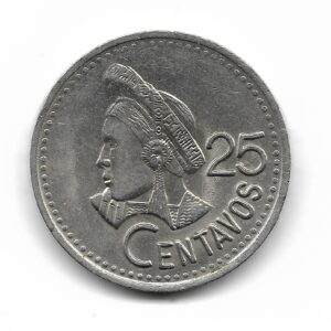 Guatemala 25 Centavos 1991 KM278.5 SC-