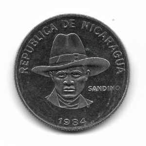 Nicaragua 1 Cordoba 1984 Sandino KM43a SC-