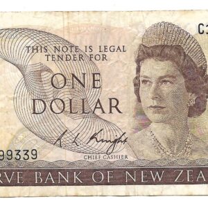 Nueva Zelanda 1 Dollar 1975-77 P163c MB-