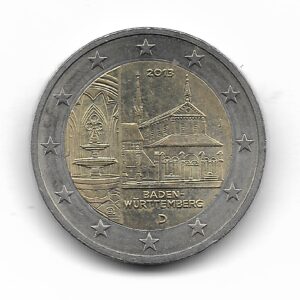 Alemania 2 Euros 2013D Conmemorativo Baden-Wurtemberg KM314 SC