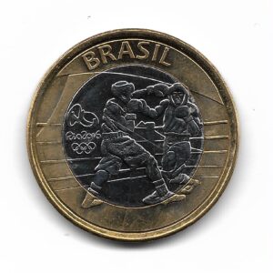 Brasil 1 Real Bimetalica 2016 Juegos Olimpicos Rio 2016 Boxeo KM724 SC