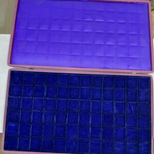 Estuche Para Monedas/Medallas Para 72 Piezas de Hasta 30 mm en Pana