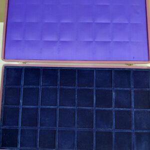 Estuche Para Monedas/Medallas Para 32 Piezas de Hasta 50 mm en Pana