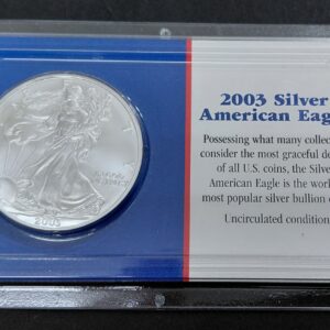 Estados Unidos 1 Dolar 2003 Onza de Plata .999 KM273 SC en Estuche con Certificado