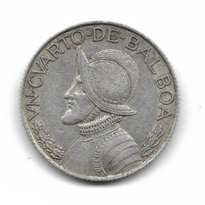 Panama 1/4 Balboa de Plata 1962 KM11 MB