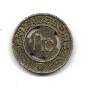Philadelphia Ficha/Token de Transito 1924