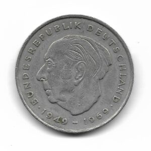 Alemania 2 Marcos 1972J Theodor Heuss KM127 MB