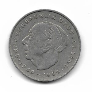 Alemania 2 Marcos 1974J Theodor Heuss KM127 EXC