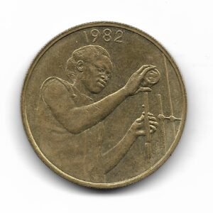 Africa del Oeste 25 Francos 1982 F.A.O KM9 EXC