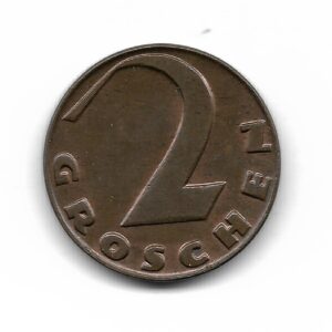 Austria 2 Groschen 1929 KM2837 SC-