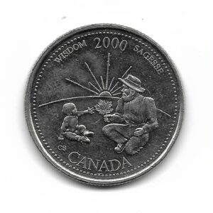 Canada 25 Cents 2000 Conmemorativo Wisdom-Sagesse (sabiduria) KM378 SC