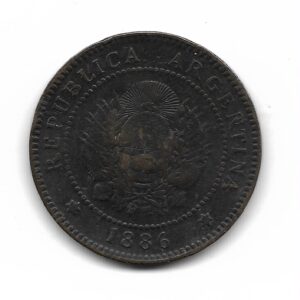 Argentina 1 Centavo 1886 CJ42 MB-