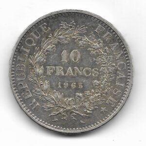 Francia 10 Francos de Plata 1965 Hercules KM932 SC-