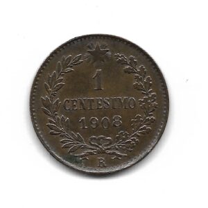 Italia 1 Centesimo 1908R KM35 SC