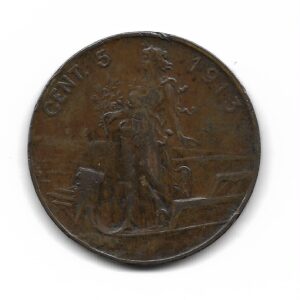Italia 5 Centesimi 1913 KM42 MB