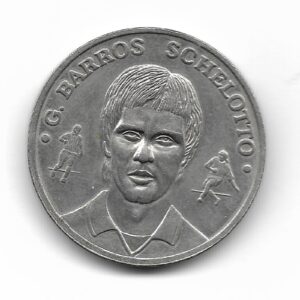 Ficha/Token Helados Dolce Neve serie Pasion por el Gol 1998 G. Barros Schelotto