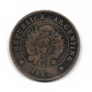 Argentina 1 Centavo 1885 CJ41 B+
