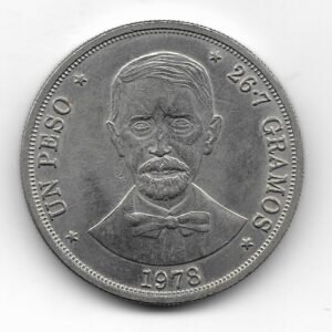 Republica Dominicana 1 Peso 1978 KM53 Escasa SC