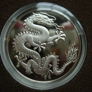 Onza Plata .925 Frankling Mint Coleccion Good Luck 1977 Dragon Chino Proof en Capsula