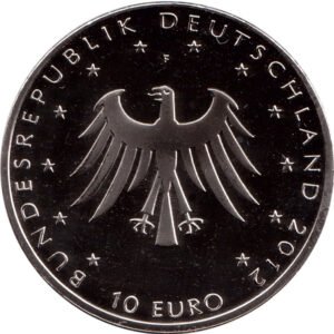 Alemania 10 Euro 2012F Conmemorativa 200 Años de los Cuentos de Hadas de los Hermanos Grimms KM310 Proof en Capsula