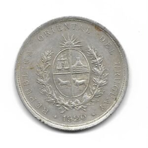 Uruguay 20 Centesimos de Plata 1920 KM24 MB+