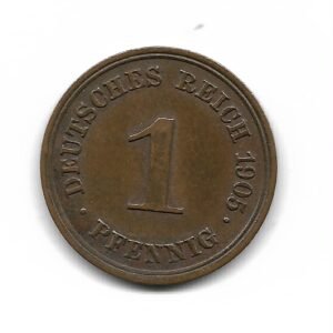 Alemania 1 Pfennig 1905E KM10 MB+