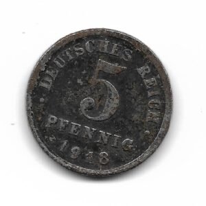 Alemania 5 Pfennig 1918J KM19 MB