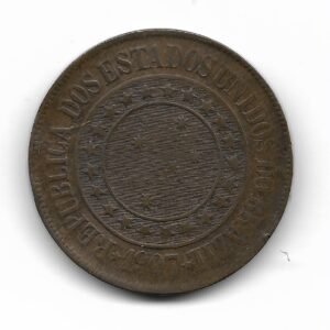 Brasil 40 Reis 1907 Escaso KM491 MB