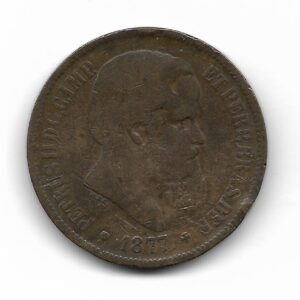 Brasil 40 Reis 1877 Escaso KM479 MB