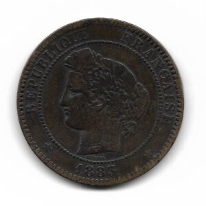 Francia 10 Centimes 1883A KM815 MB
