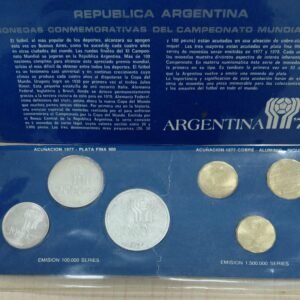 Argentina Estuche de Plata Mundial 1978 (emision 77) BL1