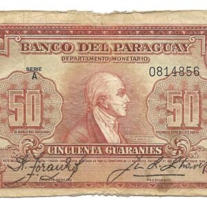 Paraguay 50 Guaranies 1943 P181a MB-