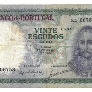 Portugal 20 Escudos 1960 P153b MB-