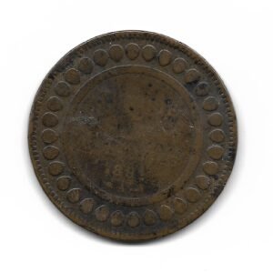 Tunes Colonia Francesa 5 Centimes 1891A KM221 B