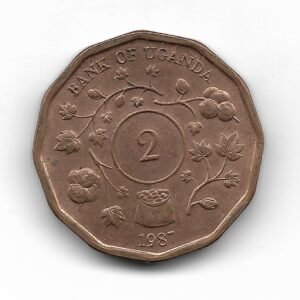 Uganda 2 Shillings 1987 KM28 SC