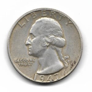 Estados Unidos 1/4 Dolar de Plata 1947 KM164 MB+