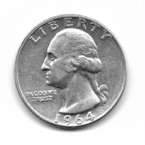 Estados Unidos 1/4 Dolar de Plata 1964D EXC
