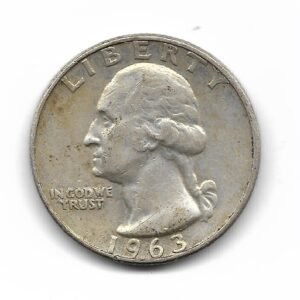 Estados Unidos 1/4 Dolar de Plata 1963D MB+