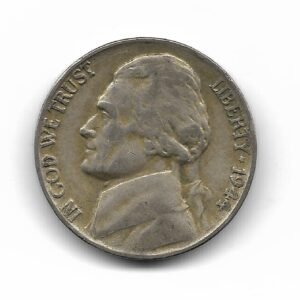 Estados Unidos 5 Cents 1944P KM192a MB
