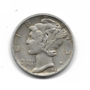 Estados Unidos Dime de Plata 1944 KM140 MB+