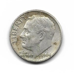 Estados Unidos Dime de Plata 1964D KM195 EXC
