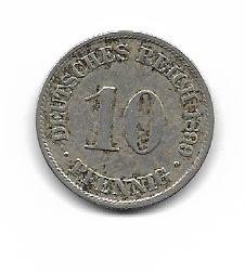 Alemania 10 Pfennig 1899A KM12 MB-