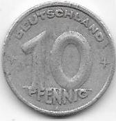 Alemania Democratica 10 Pfennig 1948A KM3 MB-