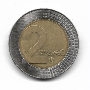 Georgia 2 Lari 2006 Bimetalica KM94 EXC
