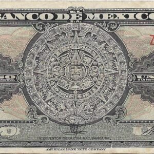 Mexico1 Peso 8-11-1961 P59h EXC