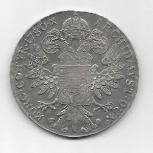 Austria Thaler de Plata 1780 Maria Teresa KMT1 EXC+