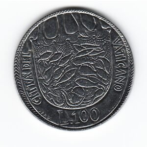 Vaticano 100 Liras 1975 Pablo VI Año Santo KM130 SC